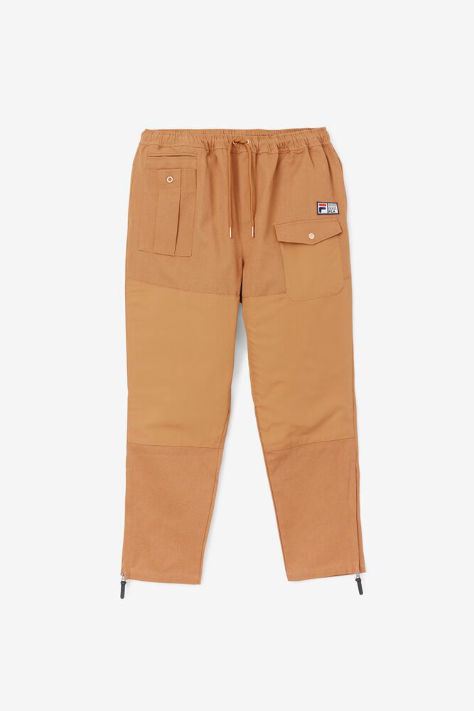 Fila Amazon Cargo Brown Pants Mens - NZ 98071-RZTU